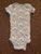 Gerber grey with pink rainbows short sleeve onesie 12 Months