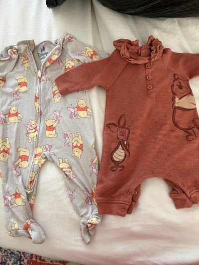 Disney baby Both 0-3 month one outfit one zip pjs 0-3 Months