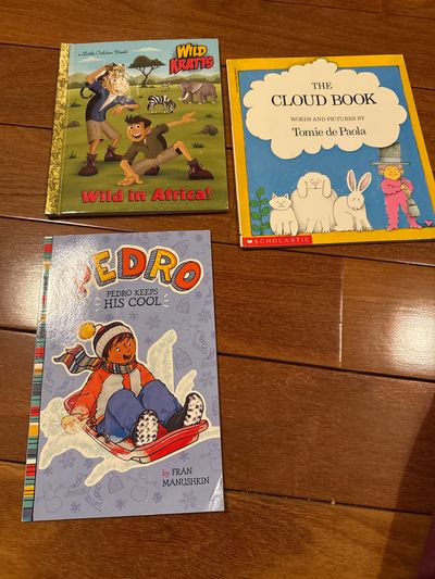 Three assorted books in great condition