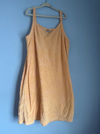 Old Navy Orange terrycloth w/ flower design 14-16