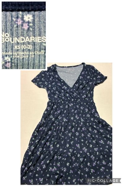No boundaries prairie style dress Cross style chest flowy knee length dress Women's - XS