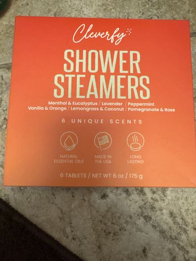 Brand new cleverfly shower steamers orange box Retail over $20