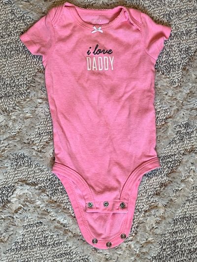 Carters I love daddy onesie Excellent condition SFPF home 6 Months