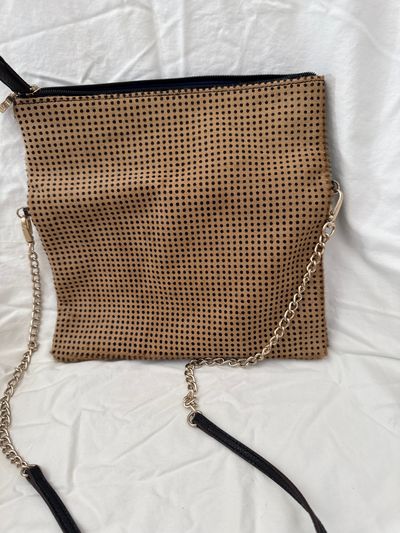Loft Brown polkadot purse