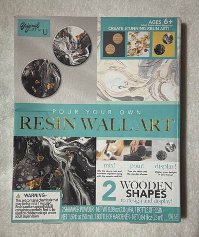 Resin wall art. Pour your own. Brand new. Resin wall art. Pour your own. Brand new. Great gift!