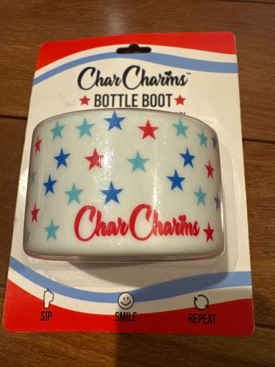 Brand new char charms bottle boot fits water bott Stars