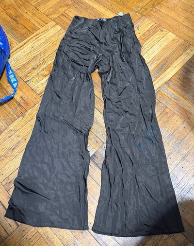 Zara brown satin flare pants Sz xs Women's - XS