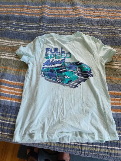 Carters Size 14  Full Speed Ahead T- Shirt 14-16