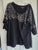 Roamans short sleeved shirt size 22/24 1x Black Women's 1X