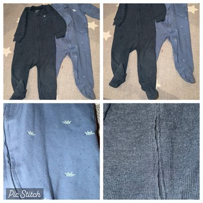 Carters Set of 2 footie pajamas 9 Months