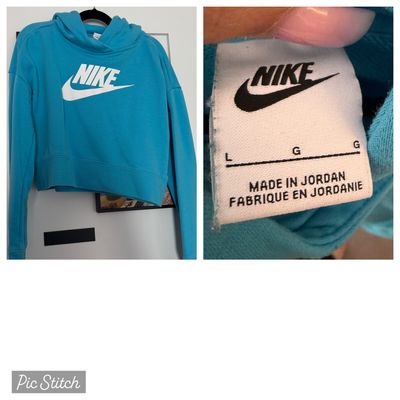 Nike Girls long sleeve cropped sweatshirt Junior L - 9