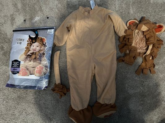 N/A Three piece lion costume excellent condition 12-18 months
