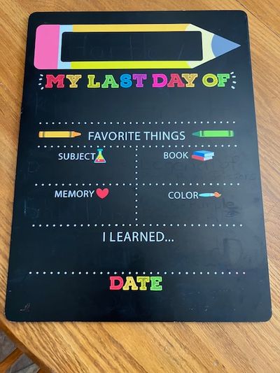 Unknown First Day and Last Day - Reversible Sign 12X16inchs