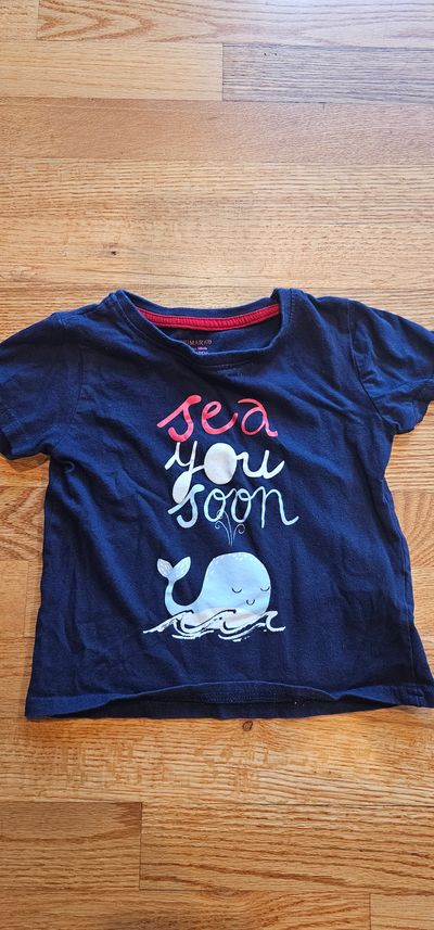 Primark Like new "Sea You Later" Whale graphic Tshirt 2T