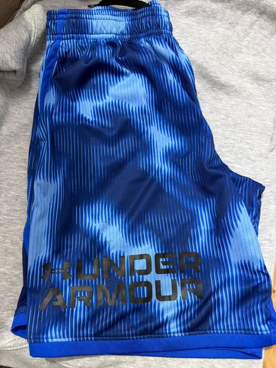 Under Armour Blue Multi Shorts with Pockets Size YXL 14-16