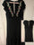 Forever 21 Elegant black midi dress with colorful floral embroidery, flu Women's - S