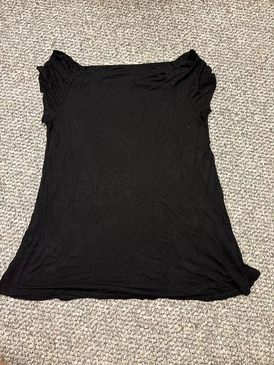 Pink Blush Black boatneck top Women's - M
