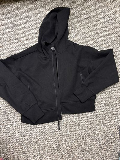 Old navy Black active zipUp hoodie 10-12