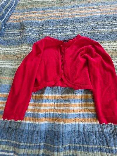 Holiday Editions Red Cardigan 6T/6