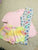 Old navy Pink t shirt tie dye shorts flamingo capris 10-12