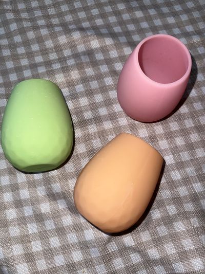 Amazon Silicone wine tumblers for the beach/pool