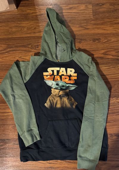 Star Wars Green and black Yoda hoodie 14-16