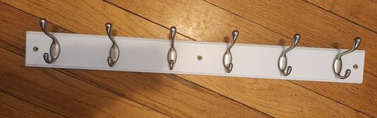 Coat Hook rack, screws not included