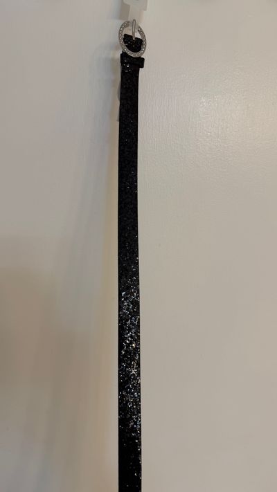 Childrens Place Black sparkle belt size 4-7