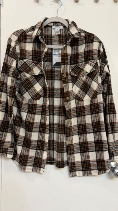 Just Polly NY NWT Plaid shacket Women's - S