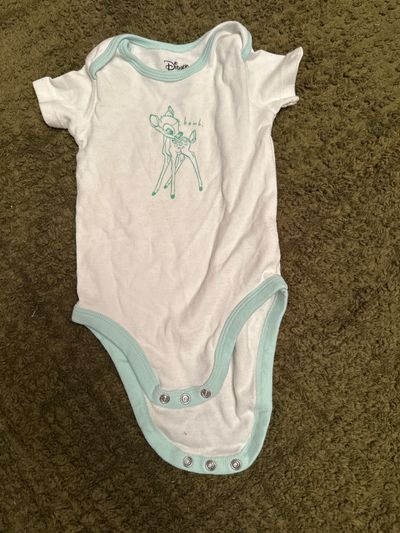 Amazon essentials Disney Bambi short sleeve onesie 9 Months