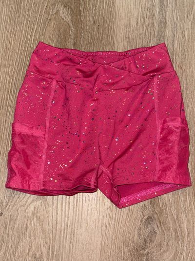 SHEIN Size 8 sparkly pink shorts 7-8