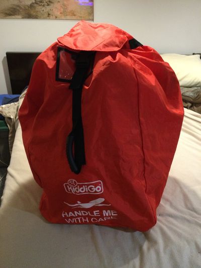 KiddiGo Car Seat Travel Bag Universal car seat cover use w backpack or handle