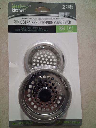 IDEAL KITCHEN SINK STRAINER unopened, rustproof, stainless steel, ideal for most sinks