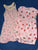 Old Navy/ L.O.G.G Lot of 2 pink dresses - tropical bird and strawberry 4T