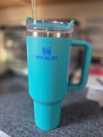 Stanley 40oz stainless steel thermos Aqua blue