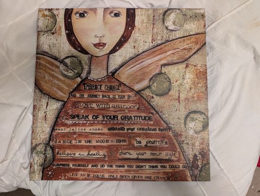The Kelly Rae Roberts Collection Embrace change wall art 16 x 16
