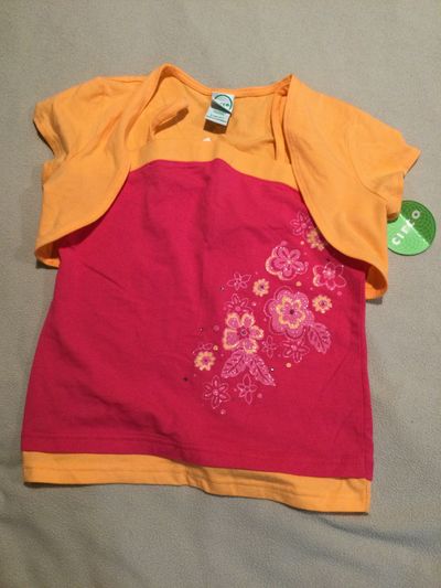 New with tags Circo 2 pc set Fushia n melon tank with shrug 10-12
