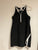 Sage Collective black and white tennis dress Racerback zip up built in shorts Costco Women's - L