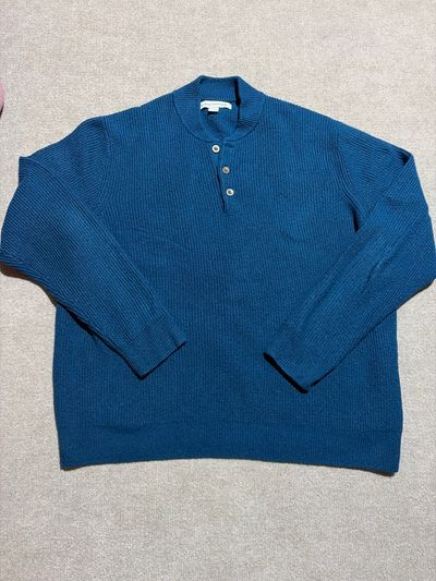 Amazon essential Teal blue sweater. Never worn Men's - XL