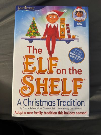 Santa Verse NEW- Boy Elf on the Shelf w/ Book