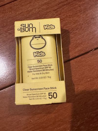 Brand new sun bum kids clear sunscreen face stick