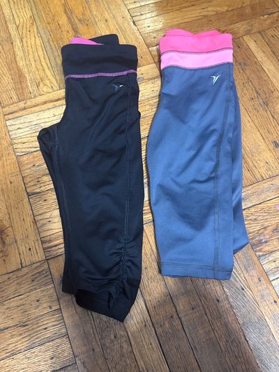 Old navy activewear girls cropped leggings Sz S 6T/6