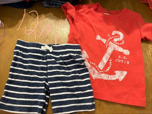 Carters Ss cutie outfit 12 Months