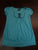Weavers Teal and black womens summer short sleeve shirt Women's - S