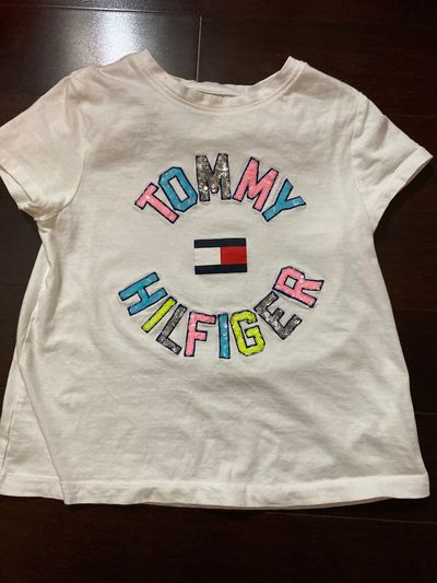 Tommy Hilfiger Tommy Hilfiger white t-shirt with sequins 7-8