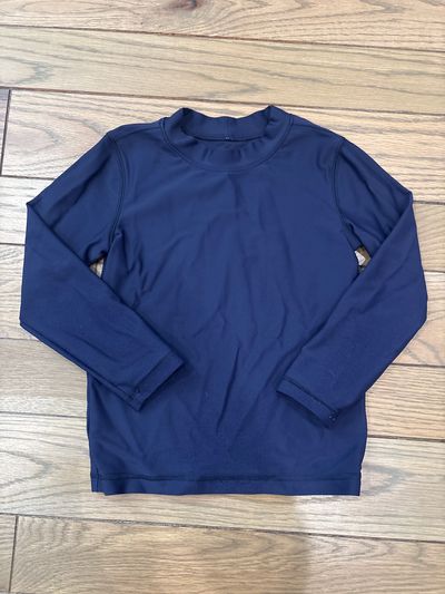 Primary swim top long sleeve navy Rash guard 4T