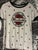 Zumiez tee white w red roses and logo Thanks for absolutely nothing logo w roses Junior S - 3