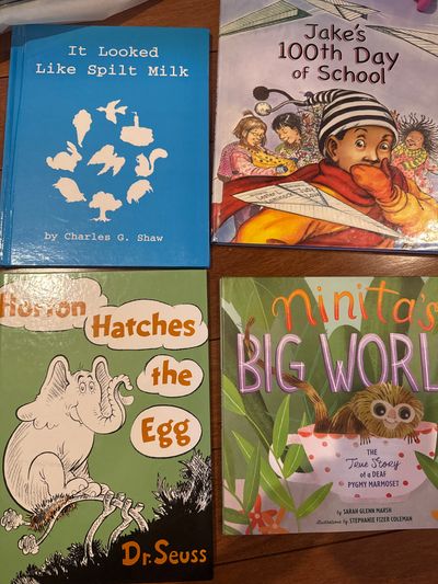 4 Hardcover books all in great condition includes Dr. Seuss book