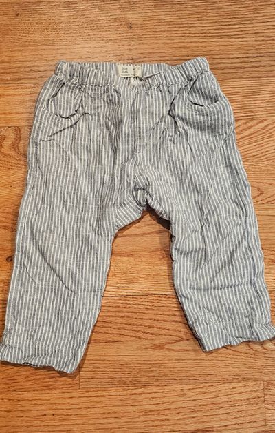 Zara Mini Boys double layer pants, breathable fabric & cotton lining 9-12 Months