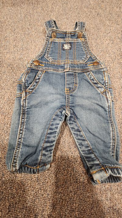 Baby bgosh Denim overalls 0-3 Months